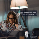 Starfish A19 WiFi Smart LED, 9.5 Watt, RGBW & Tunable White Light Bulb