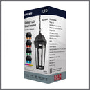 Starfish East River - Smart Outdoor Hanging Lantern - Matte Black with Clear Water Glass Finish