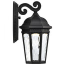 Starfish East River - Smart Outdoor Small Wall Fixture - Matte Black with Clear Water Glass Finish