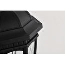 Starfish East River - Smart Outdoor Small Wall Fixture - Matte Black with Clear Water Glass Finish