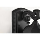 Starfish East River - Smart Outdoor Small Wall Fixture - Matte Black with Clear Water Glass Finish