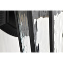 Starfish East River - Smart Outdoor Small Wall Fixture - Matte Black with Clear Water Glass Finish