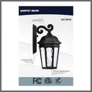 Starfish East River - Smart Outdoor Small Wall Fixture - Matte Black with Clear Water Glass Finish