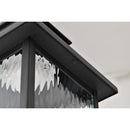 Starfish Austen River - Smart Outdoor Hanging Lantern - Matte Black with Clear Water Glass Finish