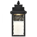 Starfish Austen River - Smart Outdoor Small Wall Fixture - Matte Black with Clear Water Glass Finish