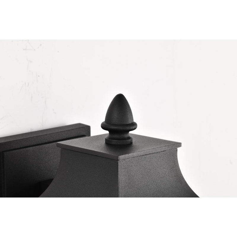 Starfish Austen River - Smart Outdoor Small Wall Fixture - Matte Black with Clear Water Glass Finish