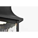 Starfish Austen River - Smart Outdoor Small Wall Fixture - Matte Black with Clear Water Glass Finish