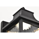 Starfish Austen River - Smart Outdoor Small Wall Fixture - Matte Black with Clear Water Glass Finish