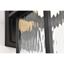 Starfish Austen River - Smart Outdoor Small Wall Fixture - Matte Black with Clear Water Glass Finish