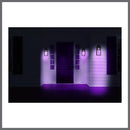 Starfish Austen River - Smart Outdoor Small Wall Fixture - Matte Black with Clear Water Glass Finish