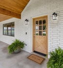 Starfish Austen River - Smart Outdoor Small Wall Fixture - Matte Black with Clear Water Glass Finish