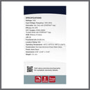 Starfish Austen River - Smart Outdoor Small Wall Fixture - Matte Black with Clear Water Glass Finish