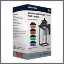 Starfish Austen River - Smart Outdoor Small Wall Fixture - Matte Black with Clear Water Glass Finish