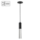 Starfish Lacey - 11.5W WiFi Smart 3" Pendant Light - RGB & TW, Matte Black with K9 Bubble Crystal