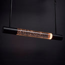 Starfish Lacey - 11.5W WiFi Smart 10" Pendant Light - RGB & TW, Matte Black with K9 Bubble Crystal