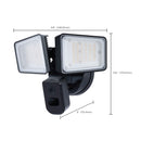 Starfish Outdoor SMART Security Camera - 36 Watt Rectangular Flood Lights