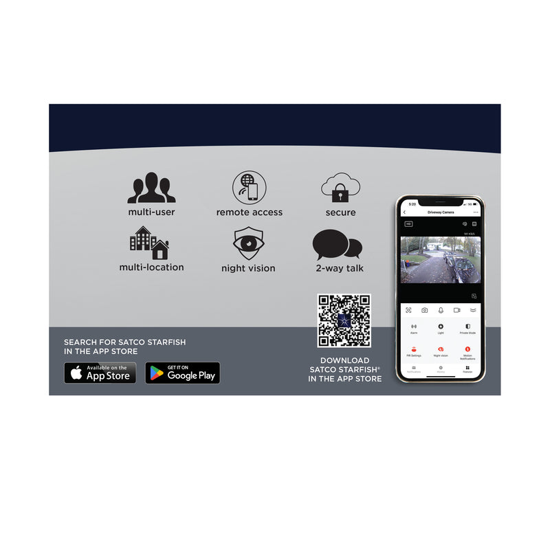 Starfish Smart Outdoor Pan & Tilt Camera Battery