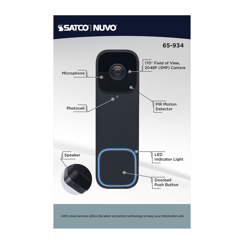 Starfish SMART Wired Doorbell Security Camera