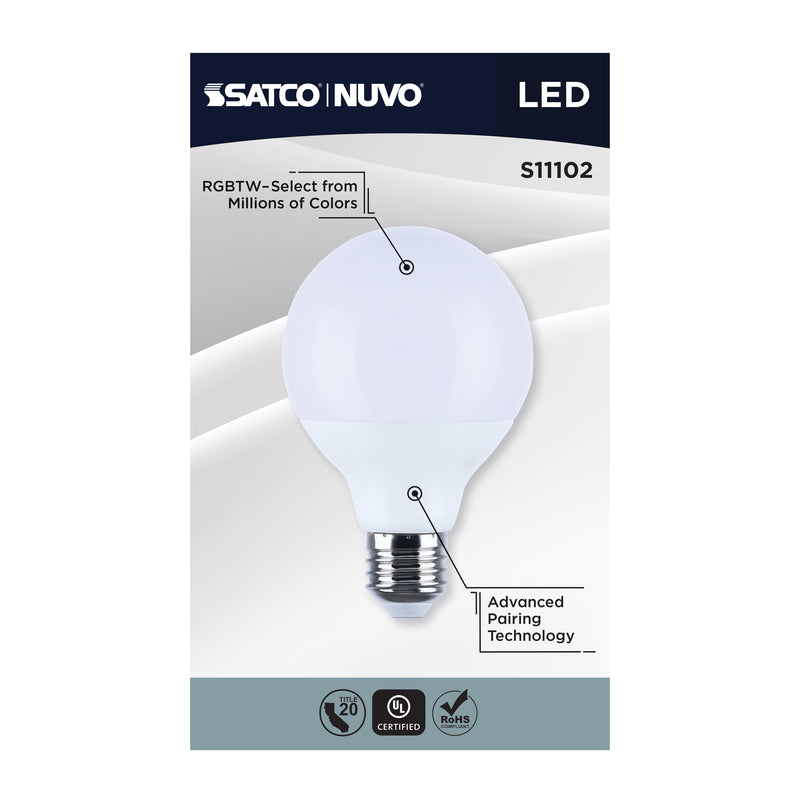 Starfish G25 WiFi Smart LED, 10 Watt, E26 RGBTW Light Bulb