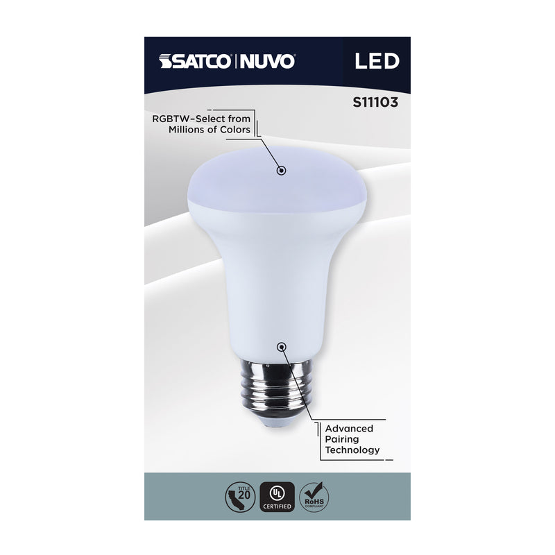 Starfish R20 WiFi Smart LED, 6 Watt, E26 RGBTW & Tunable White Light Bulb
