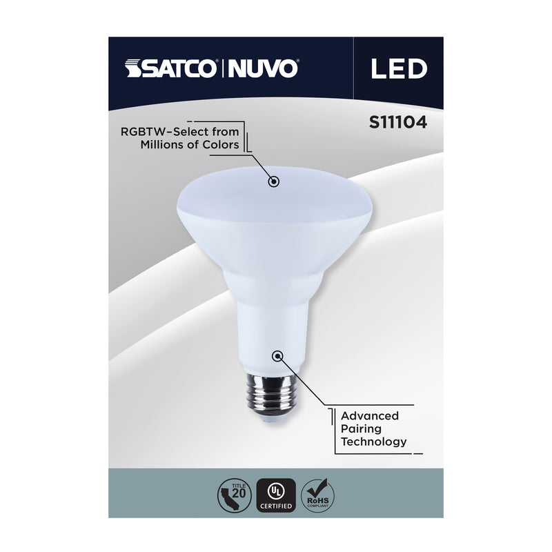 Starfish BR30 WiFi Smart LED, 9.5 Watt, E26 RGBTW Light Bulb