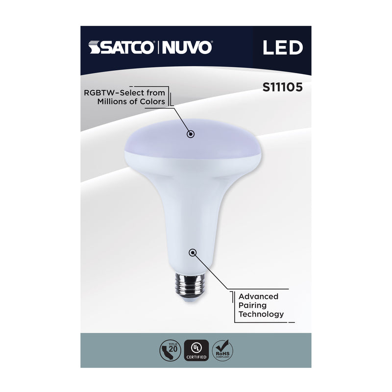 Starfish BR40 WiFi Smart LED, 12 Watt, E26 RGBTW Light Bulb
