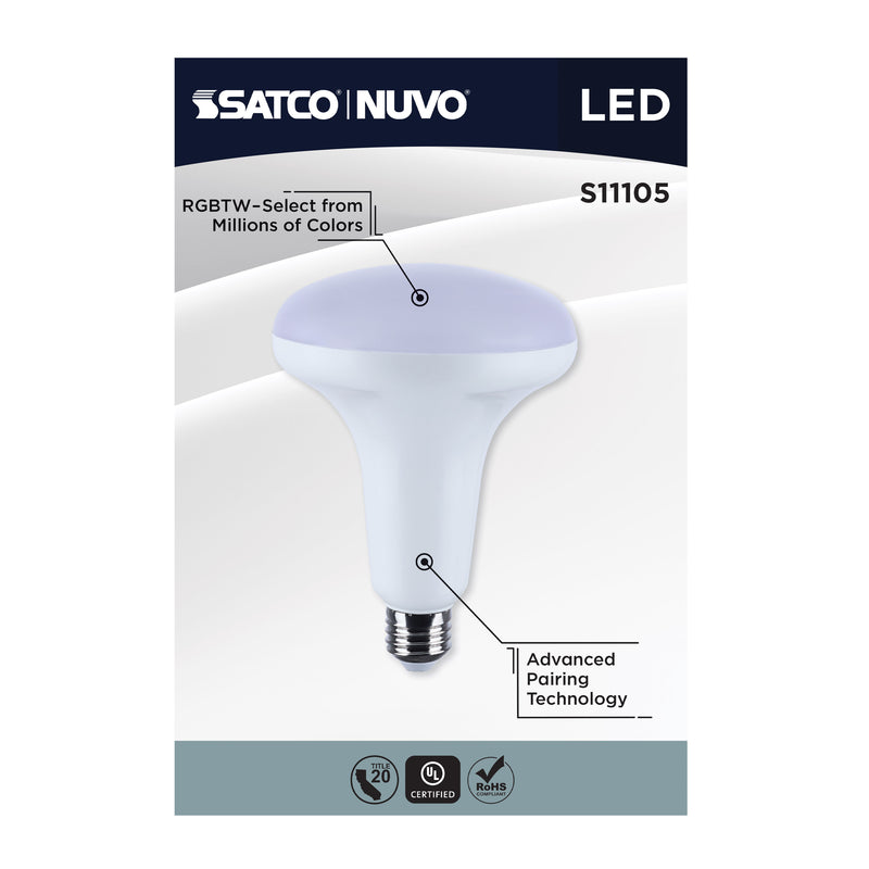 Starfish BR40 WiFi Smart LED, 12 Watt, E26 RGBTW Light Bulb