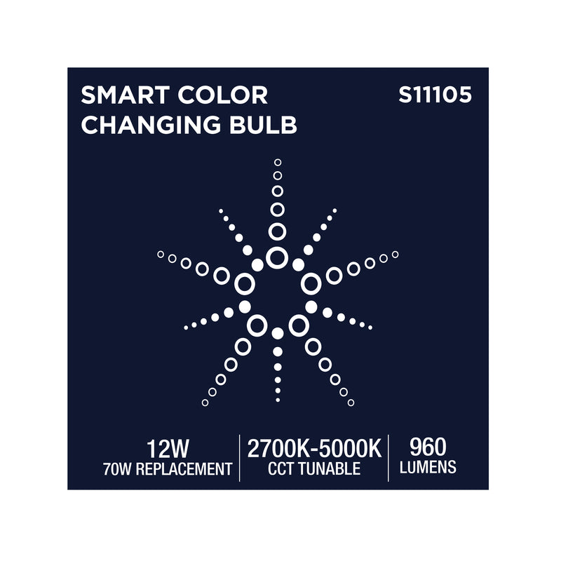 Starfish BR40 WiFi Smart LED, 12 Watt, E26 RGBTW Light Bulb