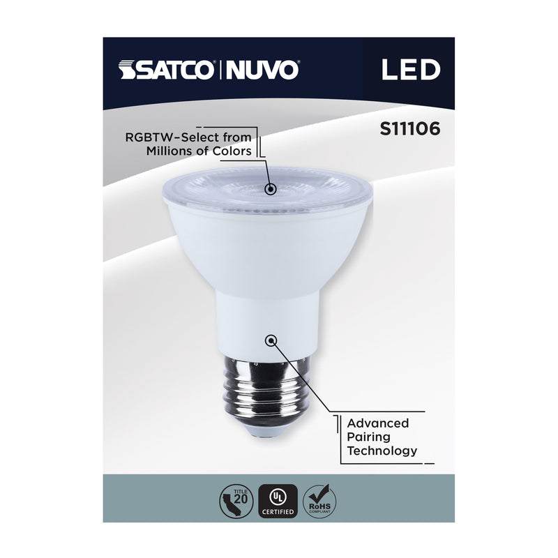 Starfish PAR20 WiFi Smart LED, 5.5 Watt, E26 RGBTW Light Bulb