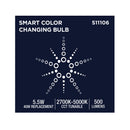 Starfish PAR20 WiFi Smart LED, 5.5 Watt, E26 RGBTW Light Bulb