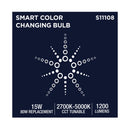 Starfish PAR38 WiFi Smart LED, 15 Watt, E26 RGBTW Light Bulb