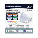 Starfish MR16 WiFi Smart LED, 5.5 Watt, GU10 Base, RGBTW Light Bulb