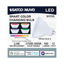 Starfish MR16 WiFi Smart LED, 5.5 Watt, GU5.3 Base, RGBTW Light Bulb