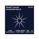 Starfish MR16 WiFi Smart LED, 5.5 Watt, GU5.3 Base, RGBTW Light Bulb