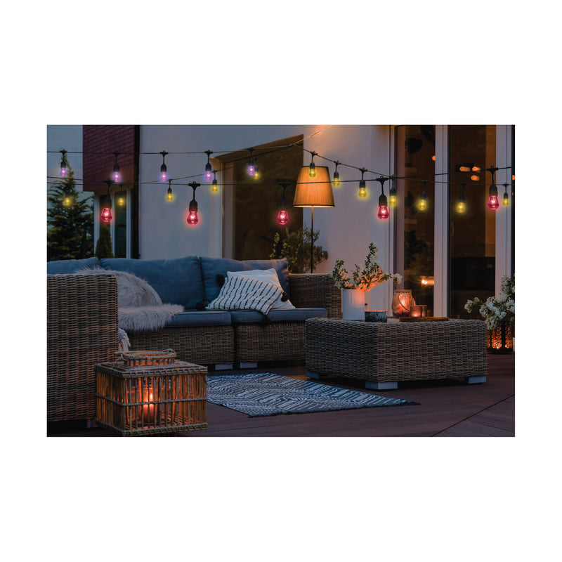 Starfish WiFI Smart LED Indoor/Outdoor 48 ft. String Lights with 15-S14 Lamps