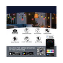 Starfish WiFI Smart LED Indoor/Outdoor 48 ft. String Lights with 15-S14 Lamps