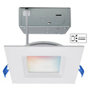 LED Smart Slimfit Downlight - 4" Square Smooth Baffle
