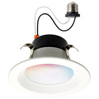 LED Smart Retrofit Downlight - 4" Round Stepped Baffle