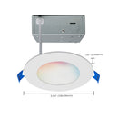 LED Smart Slimfit Downlight - 4" Round Flat Lens