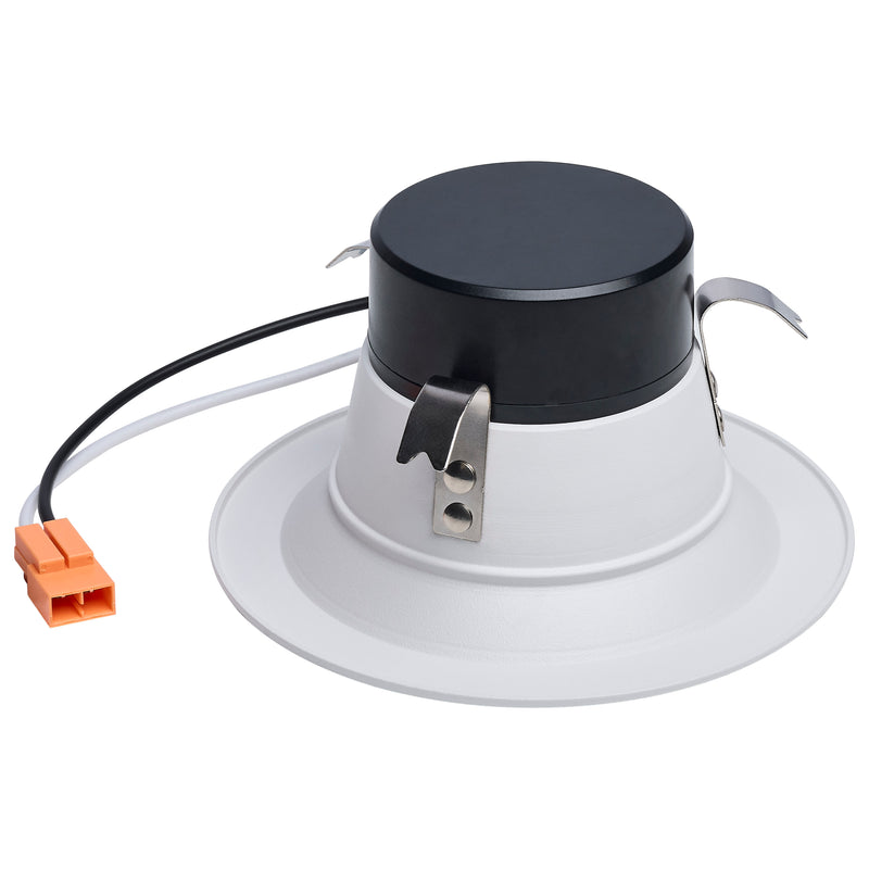 LED Smart Retrofit Downlight - 4" Round Smooth Baffle