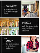 Starfish WiFi Smart LED, 6 Foot RGBW Indoor Tape Light Strip