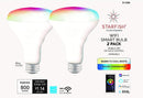 Starfish BR30 WiFi Smart LED, 9.5 Watt, RGBW & Tunable White Light Bulb