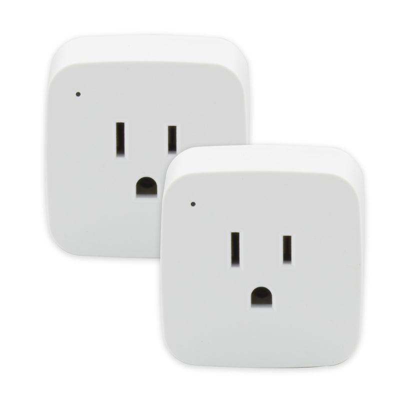 Starfish 10A Mini-Square Wi-Fi On-Off Smart Outlet, 2-Pack