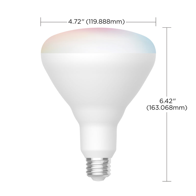Starfish BR40 WiFi Smart LED, 12 Watt, E26 RGBW & Tunable White Light Bulb