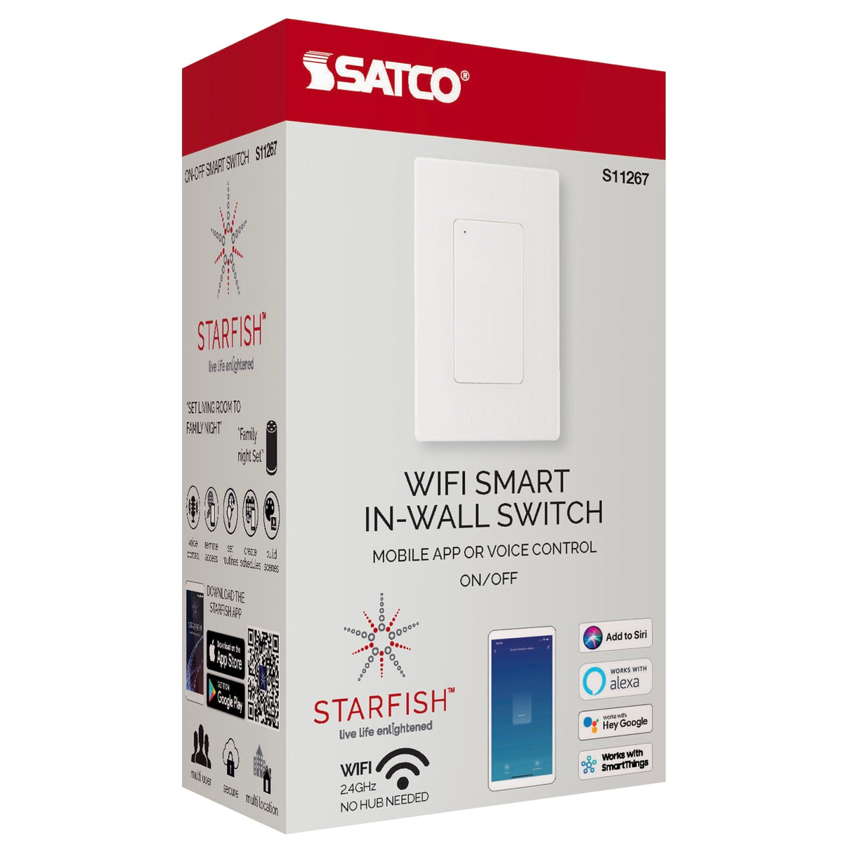 Starfish WiFi Smart Wall Light ON/OFF Switch